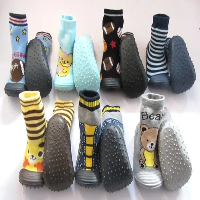Custom Children Baby Kids Unisex Wholesale Cotton Terry Cuff Short Socks