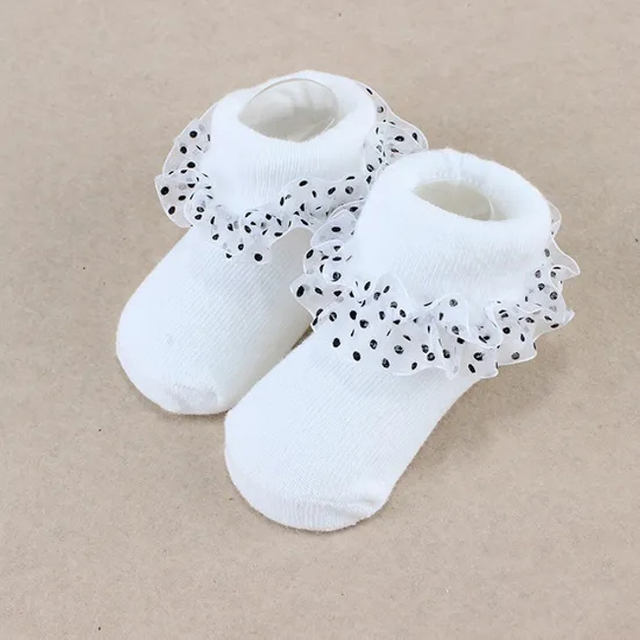 Lace Cotton Baby Animals Newborn High Elastic Happy Design Shoe Socks