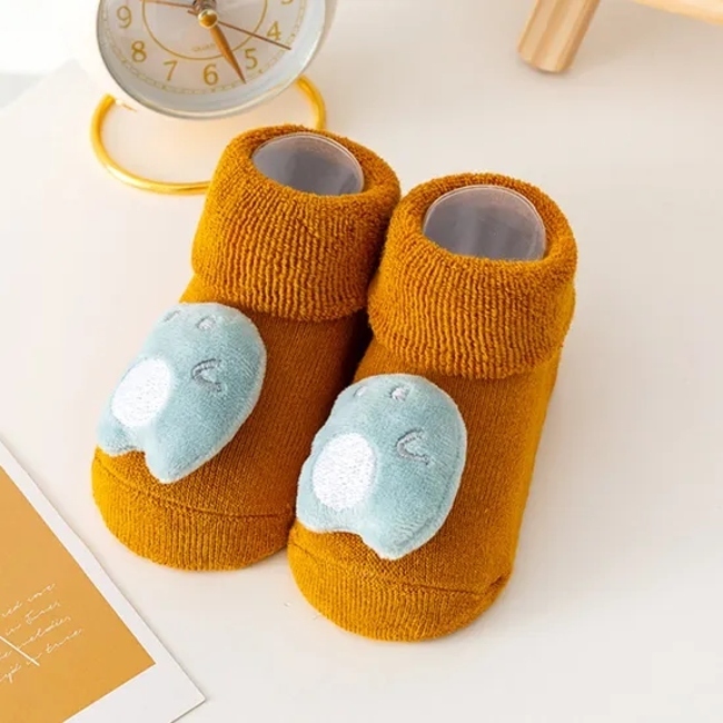 Baby Boy Combed Cotton Socks Qandsweet Toddler Ankle Sock Non Skid for Newborn Infant Childrens