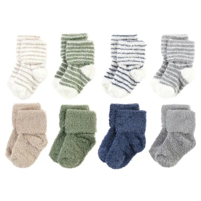 Wholesale Custom Design Cotton Winter Fuzzy Funny Crew Baby Unisex Socks