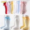 Kids Boutique High Quality Mesh Breathable Bow Knee Length Toddler Baby Socks