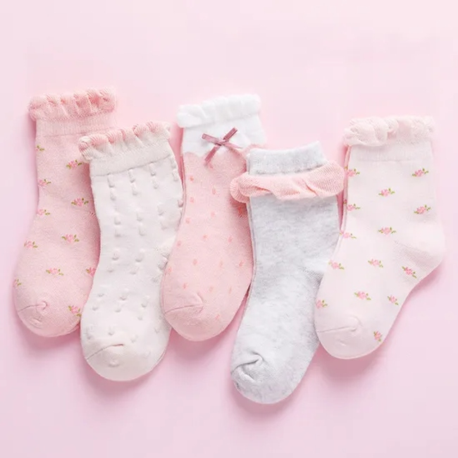 Custom Unisex Children Kids Baby Wholesale Novelty Cotton Girl Short Socks