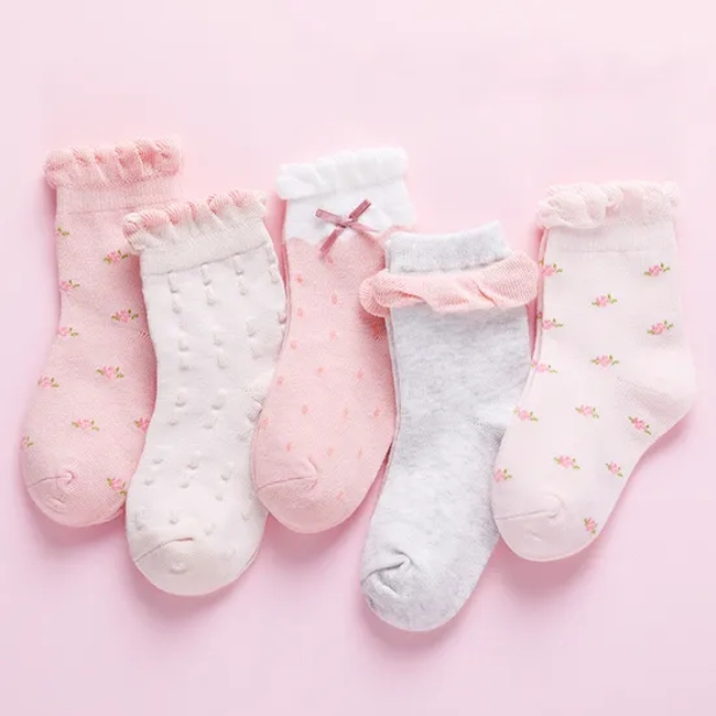 Custom Unisex Children Kids Baby Wholesale Novelty Cotton Girl Short Socks