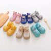 Children′ S New Cartoon Baby Leather Toddler Floor Non Slip Soft Bottom Shoes and Socks