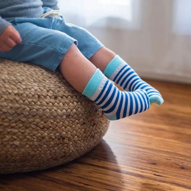 Stripes Custom Bamboo Sock Pack of Pairs Anti Slip Baby Socks