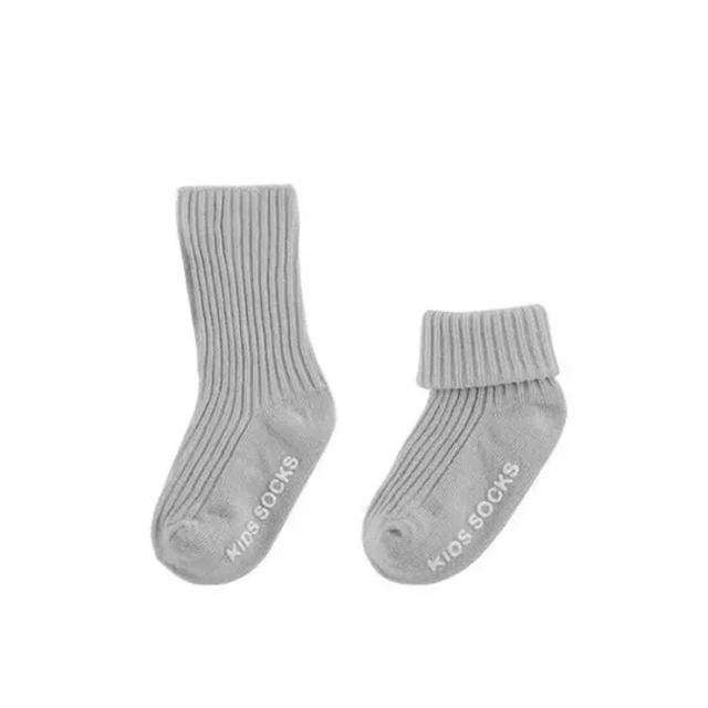 Non Slip Cotton Crew Garter Grip Buckle Children Baby Socks