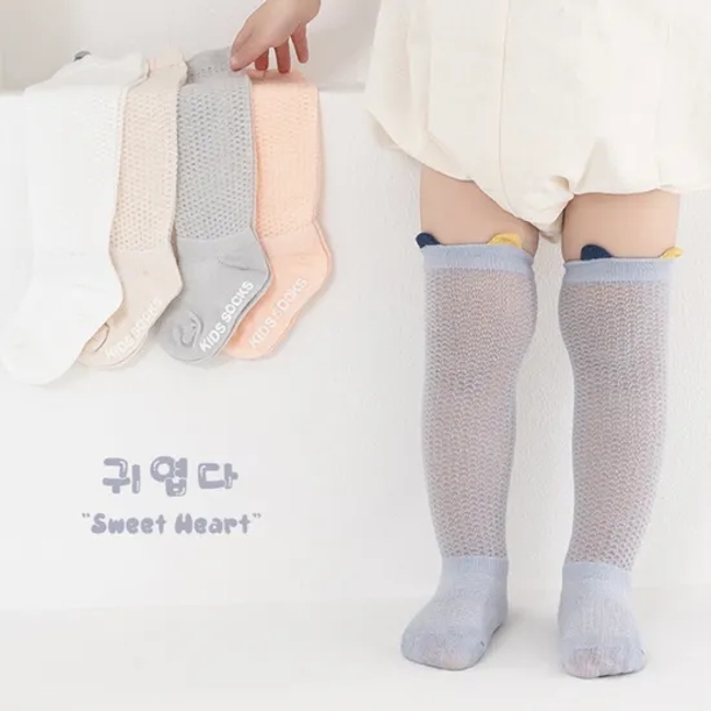 Fashion Breathable Thin Kids Sock Cute Colorful Cotton Crew Stockings Custom Children Baby Socks