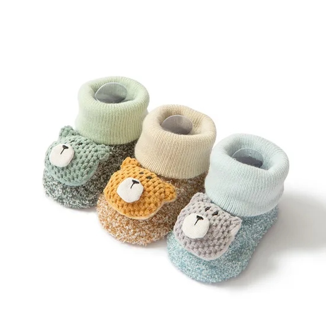 Unisex Custom Wholesale Kids Baby Children Bci Cotton Toy Terry Shoe Socks