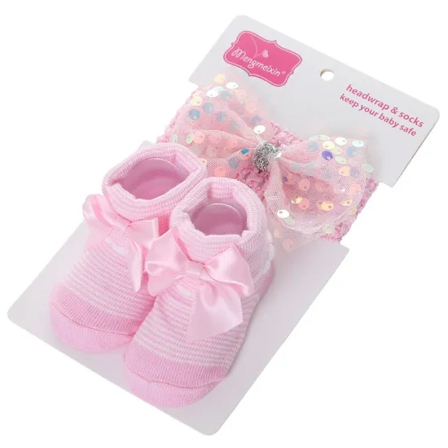 Non Skid Anti Slip Cotton Dress Crew Grips for Baby Infant Toddler Kids Girls Sock