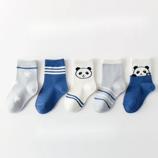 Customized Wholeseller Spring Autumn Winter Children Baby Infant Kids Cotton Jacquard Branded Ankle Crew Formal Socks
