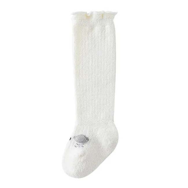 High Quality Cotton and Fleece Socks Color Baby Knee High Socks Baby Winter Thick Stockings for Baby