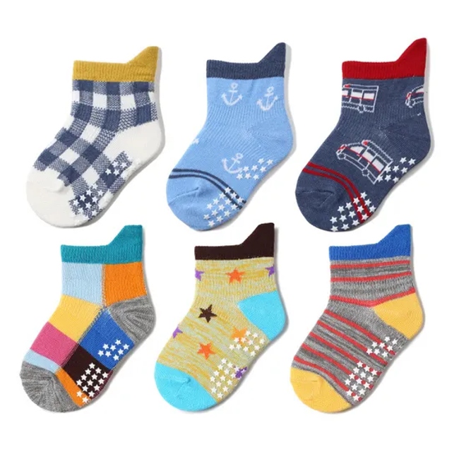 Low Price Unisex Children Baby Kids Cotton Wholesale Novelty Short Non Slip Socks