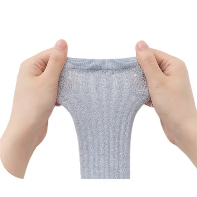 Wholesale Large Quantity OEM ODM Custom Pattern Soft Breathable Cute Knee High Baby Socks