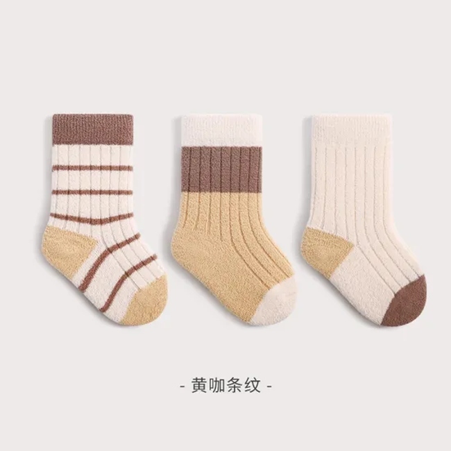 Winter New Children′s Socks Thickened Warm Baby Middle and Large Children Students College Wind MID Calf Socks