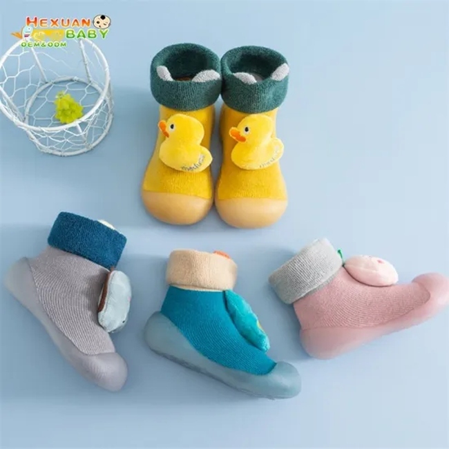 High Quality Hot Sell Non Slip Rubber Baby Kids Shoes Socks for Toddler