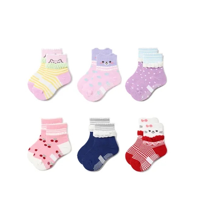 Children Baby Kids Unisex Cotton Wholesale Novelty Crew Non Slip Socks