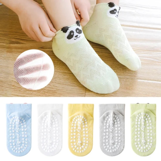 Wholesale Fashion Anti Slip Baby Ankle Young Kids Floor Dispensing Socks