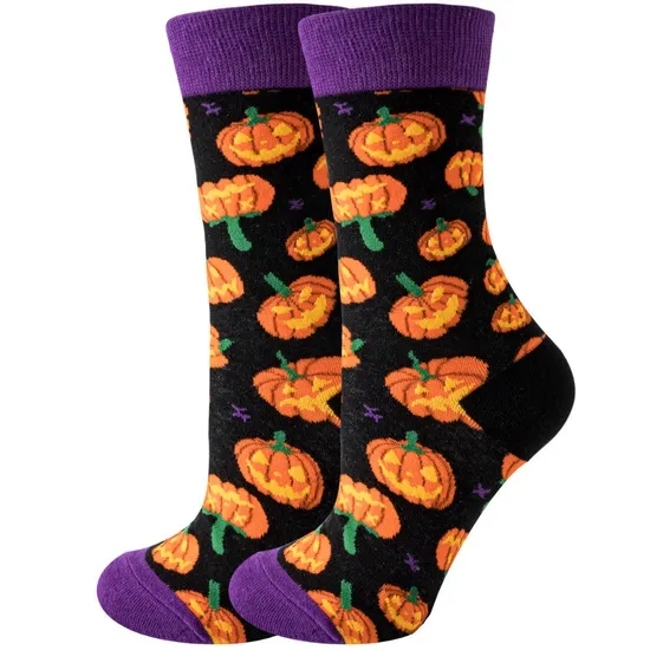 Youki Women′s Socks Ghost Ins Pumpkin Socks Skull Halloween Tube Socks