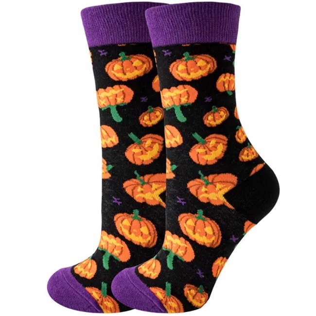 Youki Women′s Socks Ghost Ins Pumpkin Socks Skull Halloween Tube Socks