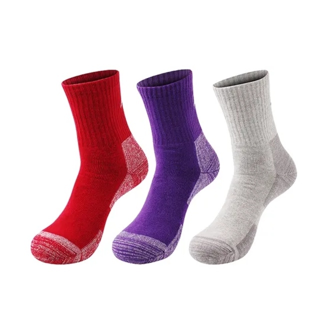 Anti Bacterial Breathable Skin-Friendly Women′s Fashion Cotton Ankle Crew Running Jogging Sports Terry Cushion Sock