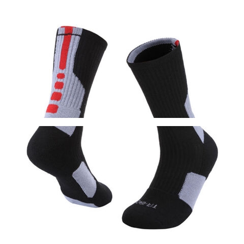 Custom Men s Anti slip Crew Football Socks Grip Sports Rubber Socks Soccer Ball Basketball Socks