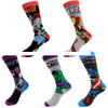 Unisex Jacquard socks avenger pattern crew socks