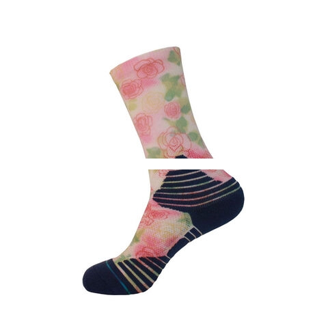 Big sale New arrival Custom polyester print sublimation sport socks