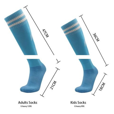 High Quality Youth Football Sports Socks Anti Skid Breathable Cushioned Tube Bottom Custom Print Knitted Technique Daily Use
