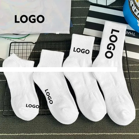 High quality socks blank white black acrylic crew sock breathable socks unisex