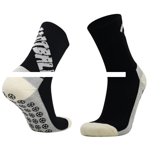 Youth Athlete Sporty Crew Soccer Ball Print Socks Colorful Bulk Non Slip Design Classic Breathable Sweat Wicking Customizable