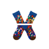 Custom Sports socks breathable anti bacterial Grid pink blue colorful unisex Sports socks
