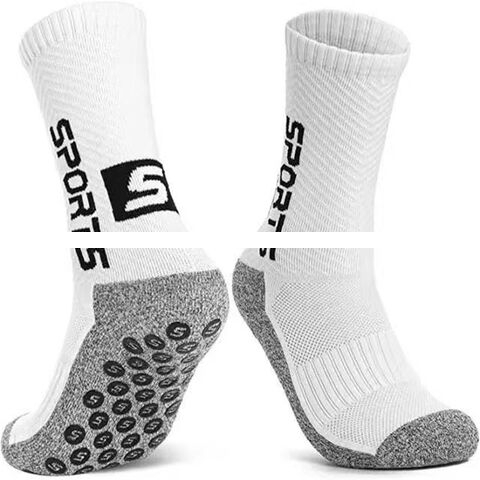 Custom Men High Quality Football Soccer Sports Grip Socks Fashion Design Anti Slip Basketball Crew Socks