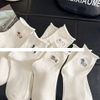 New Style N Combed Cotton Women Socks Custom Design Embroidery Logo Sport Socks