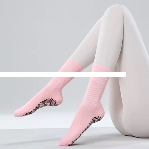 Hot Sell Women Yoga Socks Support Custom Logo Color Grips Sport Socks Free Sample Low MOQ