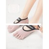 Custom yoga five finger sock strap designed breathable comfort interior flooring Pilates Socks Factory direct