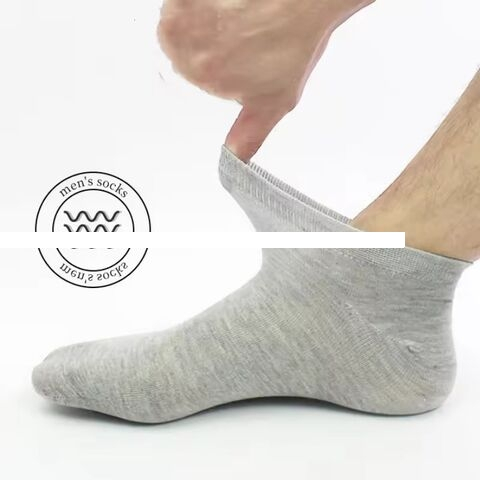 Wholesale cotton men and women summer black white gray low tube breathable socks business no show socks