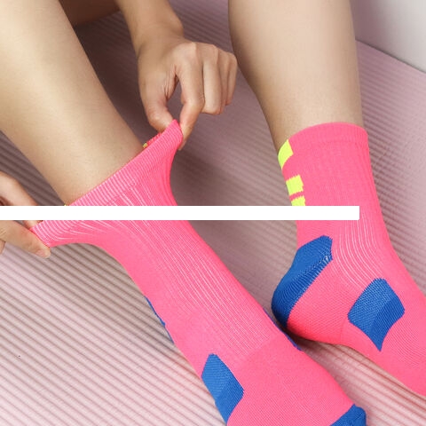 Custom size Nylon Football Print Custom Logo Sport Socks