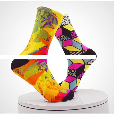 Best selling Personalized Custom Running Oem Socks Sublimation Polyester Sport Socks