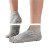 Lace toe socks available in custom color sizes Embroidered logo Yoga socks Comfortable breathable non slip toe socks
