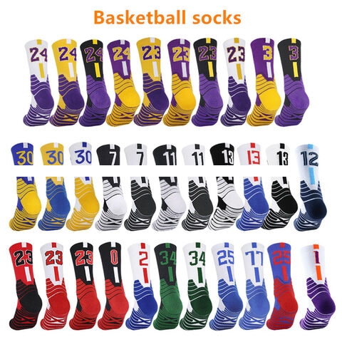 New hot sale all kinds of sports socks adult children custom logo soccer sports grip stockings basketball running socks