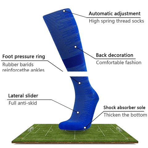 Men s Sporty Long Football Socks High Quality Thicked Socks Breathable Custom Made with Logo for Youth in Seasons