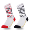 Factory Support Professional Sustainability Cotton Crew Custom Logo Design Cycling Compression Sports Socks