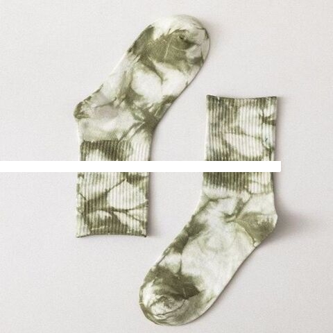 Factory Direct Sales Summer Tide Brand Tie Dye Men s Cotton Socks Breathable Sports Socks Custom Design Socks Wholesale
