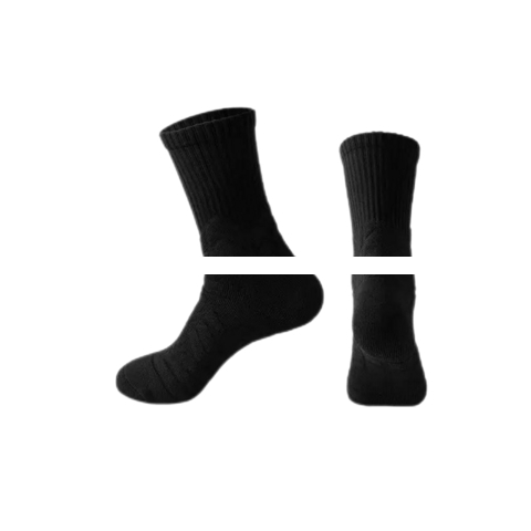 OEM Fashion New Style N Half Terry Combed Cotton Sport Socks Custom Logo Pantter Color Basketball Training Socks