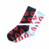 Fashion Cute Long Crew Sock Of Red Lip Kiss Pattern For Men Women Skate Hiphop Fixed Black And sox