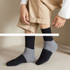 Men s mid length socks with antibacterial and odor resistant black casual breathable cotton socks