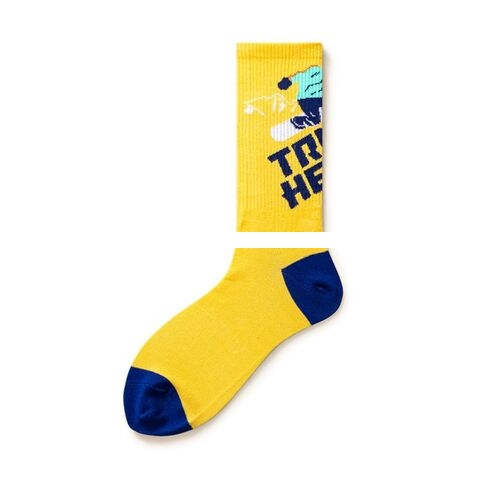 Wholesale Fashion Sport Sock Stocks No Moq Support Pantter Design Jacquard Print Custom Logo Socks