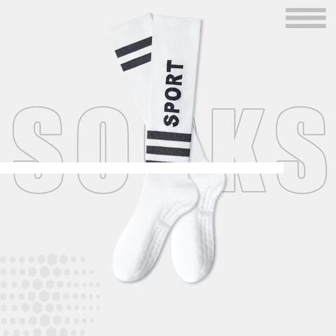 Long yoga socks Pressure socks sports non slip design to protect the calf can be customized logo Pilates socks