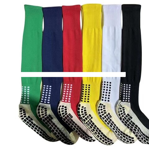 High Quality Wholesale Custom Sports Non Slip Soccer Socks Knee Non slip Long Football Stocking Knitted Compression Socks