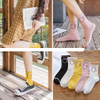 Custom Women s midtube faceless cat design patterned socks